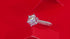 18K White Gold Plated Moissanite Sterling Silver Round Cut Halo Engagment Ring Andrea